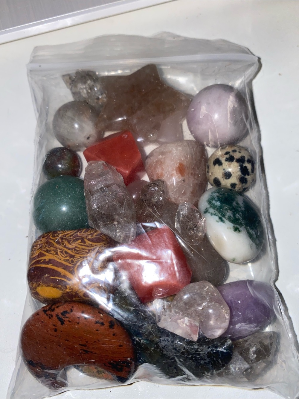 Assorted Polished Gemstone Pocket Stones - Multicolor